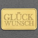 Goldbarren 2,5g Gravur "Glückwunsch" 