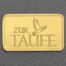 Goldbarren 2,5g Gravur "Zur Taufe" 