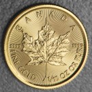 Goldmünze 1/10oz "Maple Leaf" aktueller Jahrgang (Kanada)