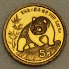 Goldmünze 1/20oz "Panda" 1990 (China)