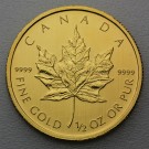 Goldmünze 1/2oz "Maple Leaf" versch. Jahrgänge (Kanada)