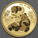 Goldmünze 15g "Panda" 2025 (China)