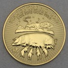 Goldmünze 1oz "Schwein" 2019 Lunar – Year of the Pig (Großbritannien)