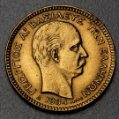Goldmünze 20 Drachmen "Georg I." 1884 (Griechenland)
