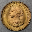Goldmünze 50 Pesos "Liberty" (Chile)