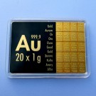 Goldtafel (20x 1g Feingold) "CombiBar" 