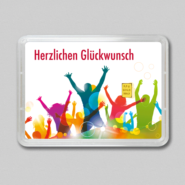 Goldbarren 0,5g "Jugendweihe" (Flip) 