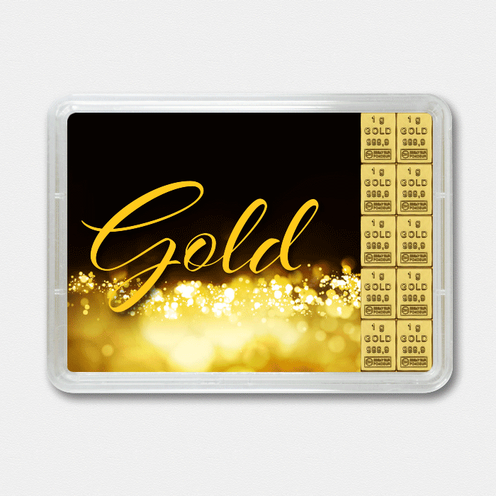 Goldbarren 10g "Gold statt Geld" (Flip) 