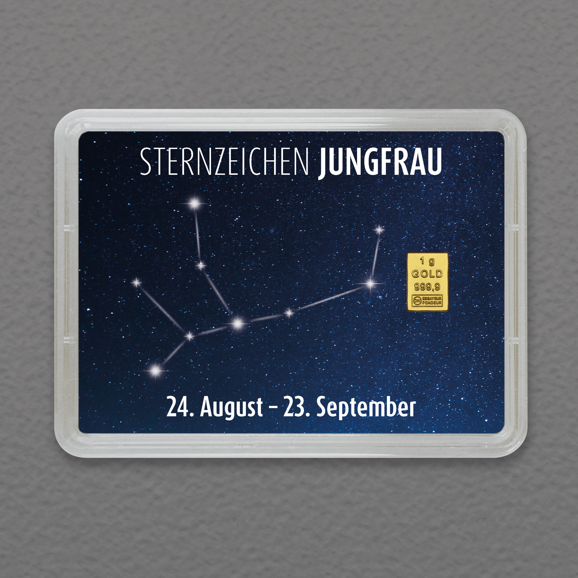 Goldbarren 1g "Sternzeichen: Jungfrau" (Flip) 