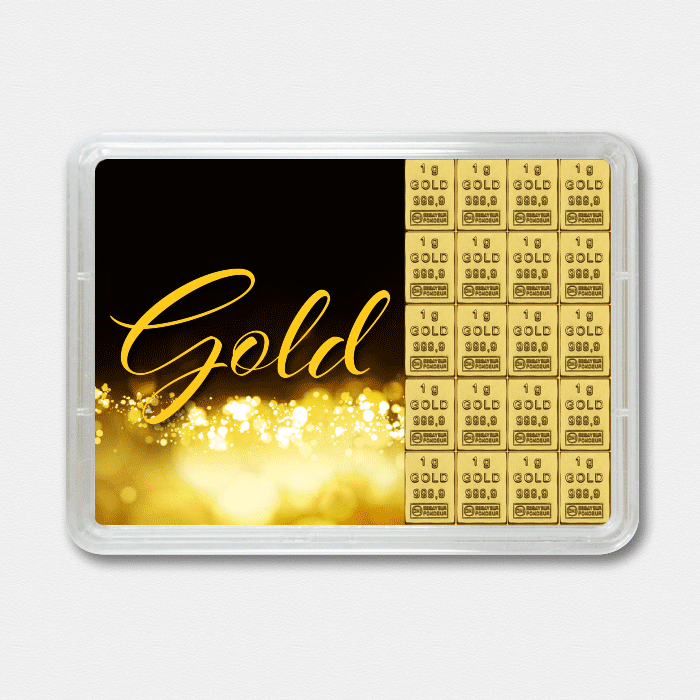 Goldbarren 20g "Gold statt Geld" (Flip) 