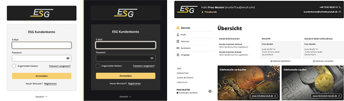 Einblicke in das neue zentrale ESG Kundenkonto