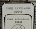 Palladiumbarren Platinmünze